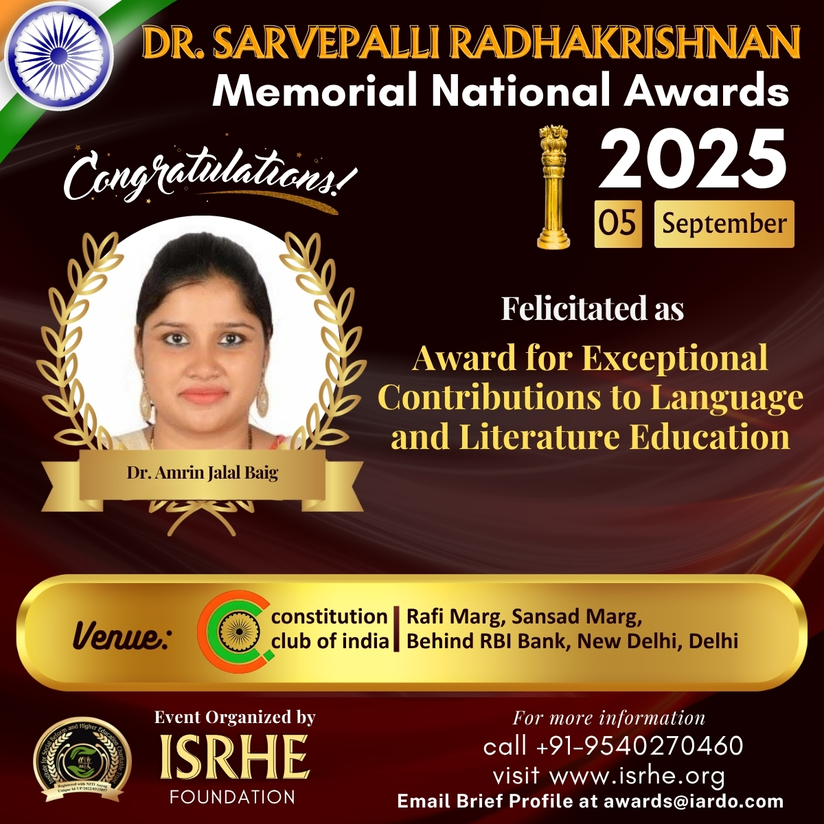 Dr. Amrin Jalal Baig